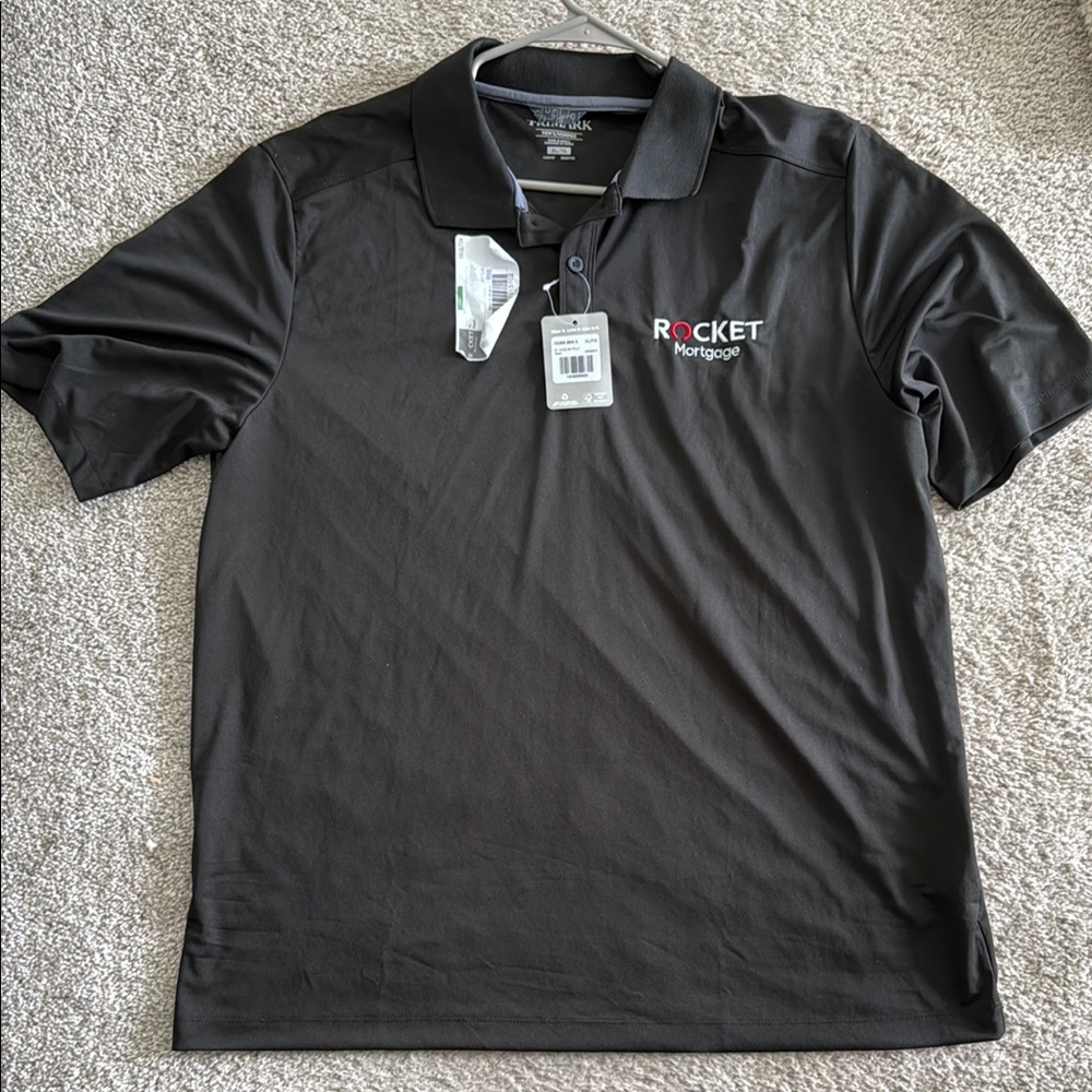 Sleek Black Polo Shirt with Classic Style